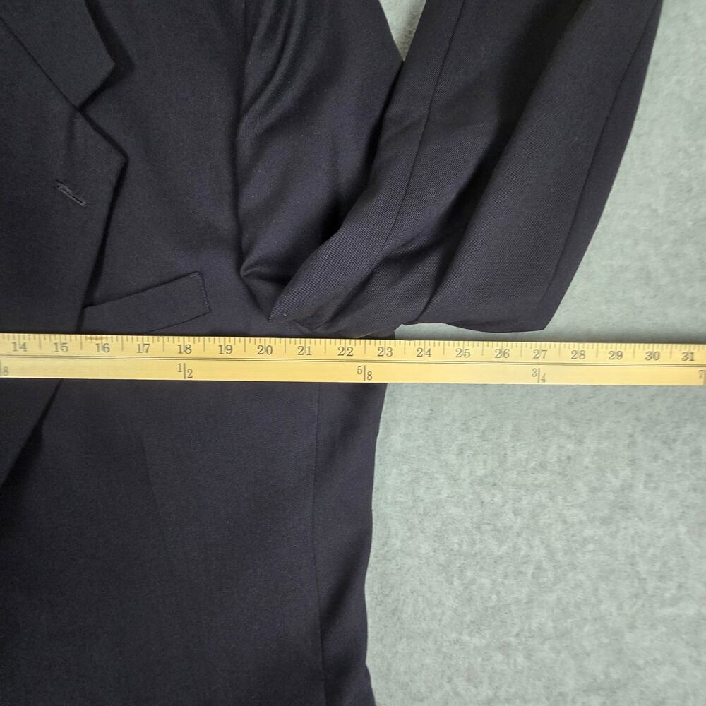 Nino Cerruti Mens Blazer Size 43 Suit Coat Navy Blue Made in USA - Picture 10 of 16